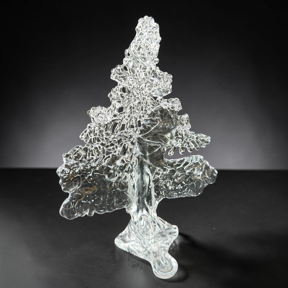 Peter Kasper 24% Bleikristall Lead Crystal Christmas Tree Candle Holder 8in TALL
